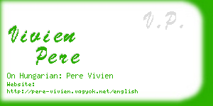 vivien pere business card